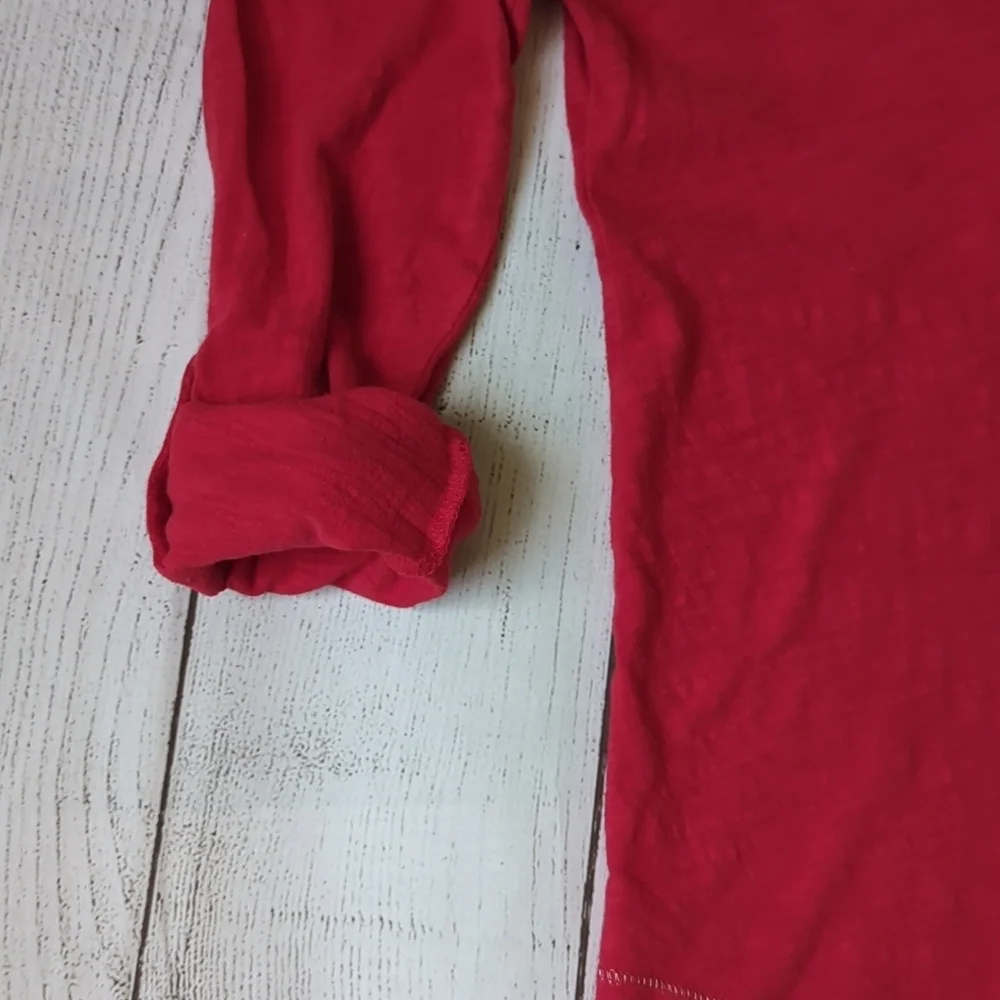 Justice Red Long Sleeve T-Shirt - Size 8